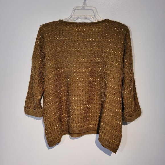 Pink Martini Crew Neck 3/4 Sleeve Sweater Size M - Picture 9 of 12